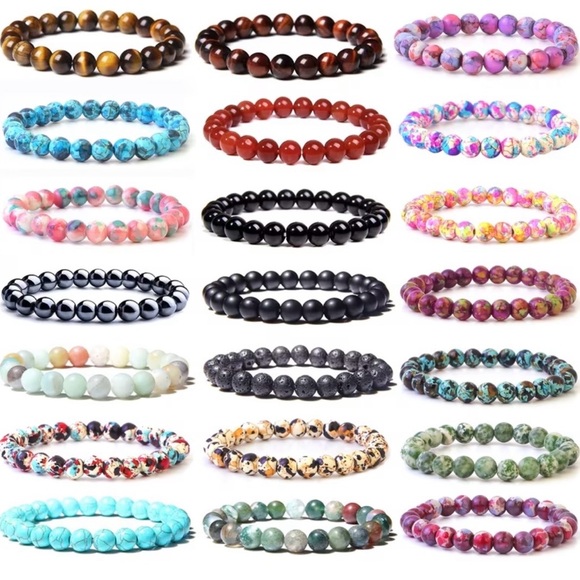 ⭐️ 5 for $25 Glass Crystal Beaded Stretchy Bracelet - Picture 7 of 7